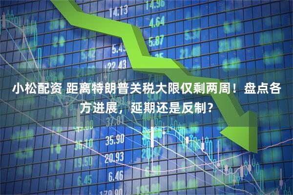 小松配资 距离特朗普关税大限仅剩两周！盘点各方进展，延期还是反制？